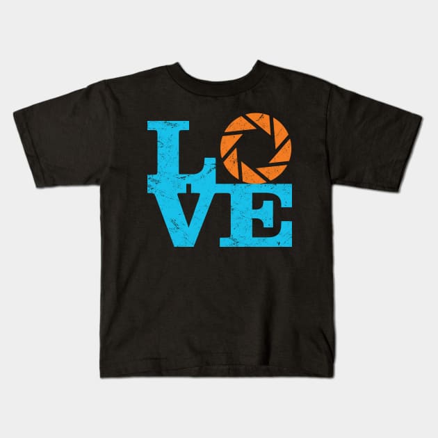 Love Portal Kids T-Shirt by GiovanniSauce